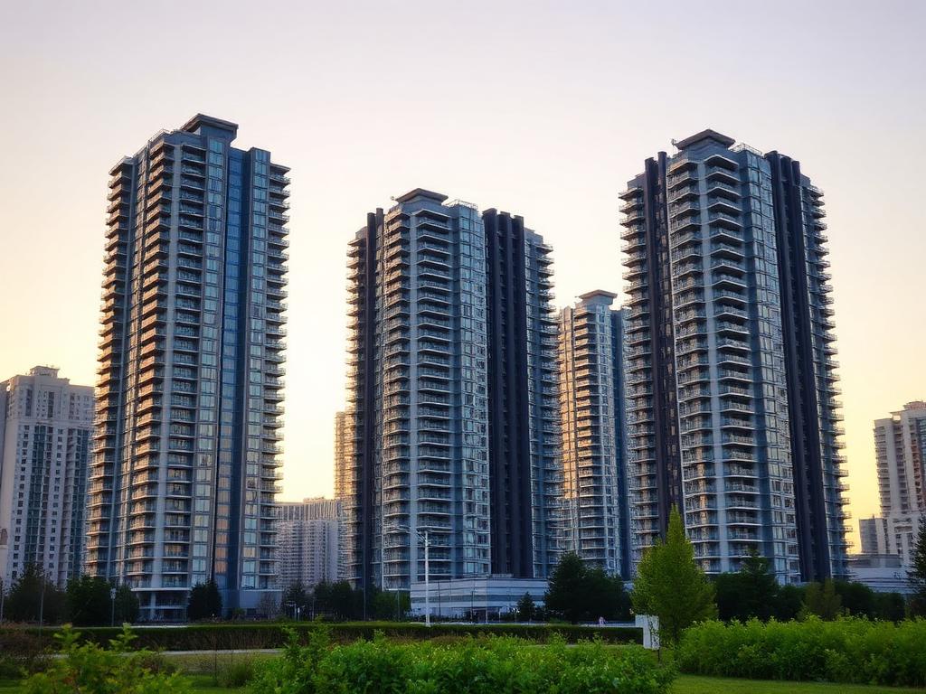 High-rise residential towers in Ontario served by centralized waste and recycling systems
